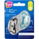 TIGEX Sucettes silicone bleu/gris 18 mois+ Nuit Soft Touche