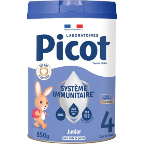 PICOT Lait Bébé en Poudre 4ème Age dès 18 mois Système Immunitaire