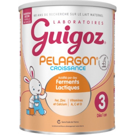 GUIGOZ Lait bébé en poudre 3ème âge dès 12 mois Nature Pelargon