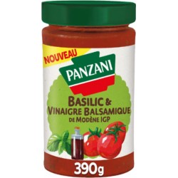 PANZANI Sauce Les Recettes Maison Basilic et Vinaigre Balsamique de Modèle IGP 390g