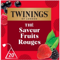 TWININGS Thé Noir Saveur Fruits Rouges
