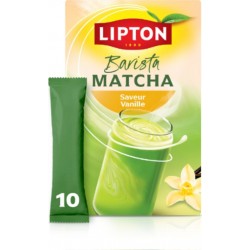 LIPTON Thé Matcha Barista Saveur Vanille Boisson à l'Avoine