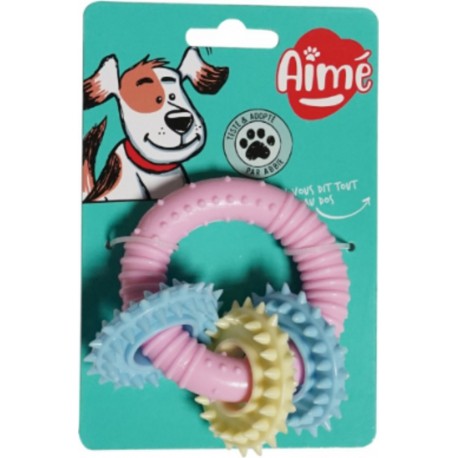 AIME Jouet pour Chien Anneaux de Dentition
