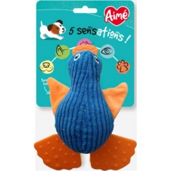 AIME Jouet pour Chien 5 Sensations Canard