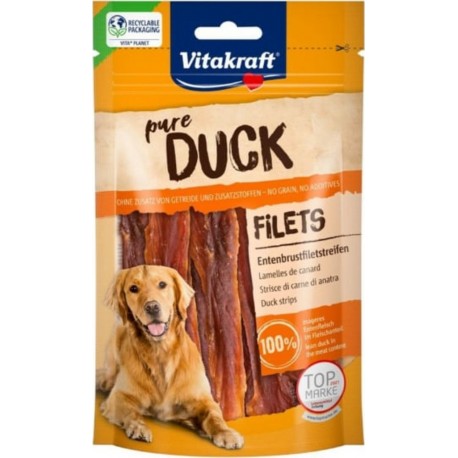 VITAKRAFT Snack Pour Chiens Vitakraft Pure Duck Fillets 80g