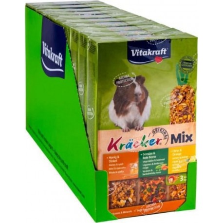 Vitakraft Kräcker Trio-mix Friandise Pour Cochons D'inde Miel... Lot De 10x3