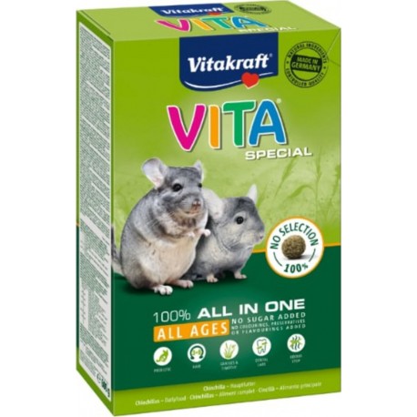 VITAKRAFT Aliment Pour Chinchilla Sans Sucre Ajouté Vita Special