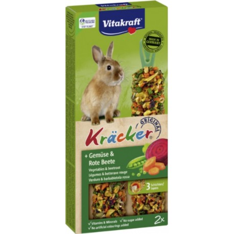 VITAKRAFT Friandises pour Lapin Nain Baguettes Légumes Krackers