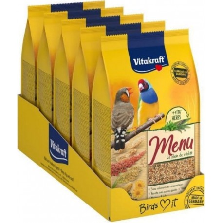 Vitakraft Menu Alimentation Complete Pour Oiseaux Exotiques 5x900g