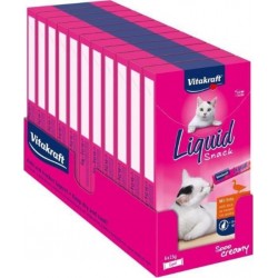 Vitakraft Liquid Snack Friandise Pour Chat Au Canard Lot De 11 Paquet 6 Sachets