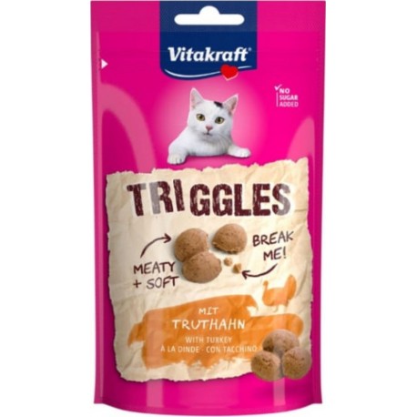 VITAKRAFT Vitakraft Chat Triggles À La Dinde 1 Sachet De 40g
