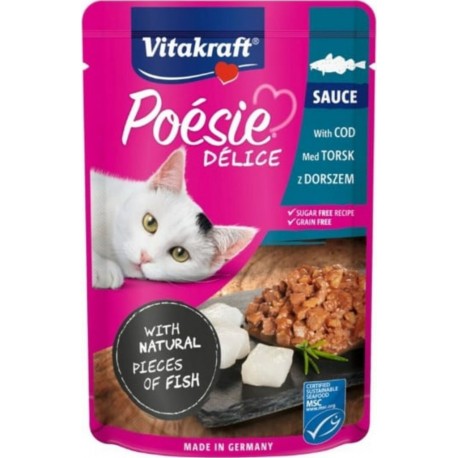 VITAKRAFT Aliments Pour Chat Vitakraft Poesie Delice Poisson 85g