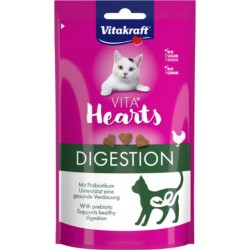 VITAKRAFT Friandises Pour Chat Digestion Sans Sucre Ajouté Sans Céréales Poulet Vita Hearts