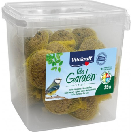 VITAKRAFT Boules de graisse Pour Oiseaux Naturelle Vita Garden Classic