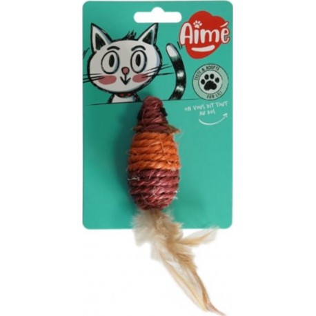 AIME Jouet Pour Chat Souris Sisal