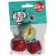 AIME Jouet pour Chat Balles en Tissu