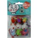 AIME Jouet pour Chat Souris Multicolores