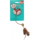 AIME Jouet pour Chat Renard Peluche avec Grelot et Plumes