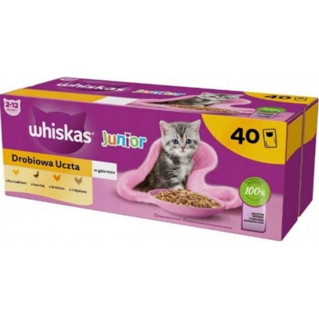 WHISKAS Aliments Pour Chat Whiskas Junior 40 X 85g