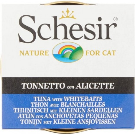 SCHESIR Patee Pour Chat En Gelée Schesir Boite 85g Thon Blanchailles 85g