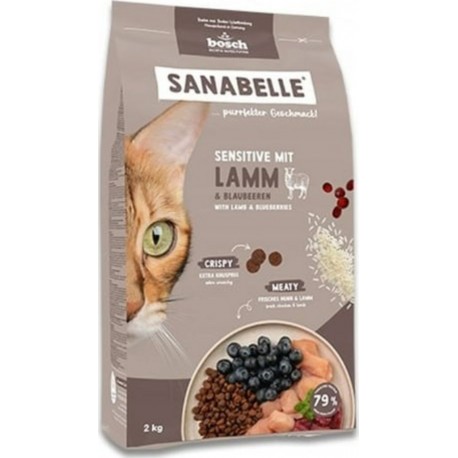 BOSCH Aliments Pour Chat Bosch Sanabelle Life Sensitive Agneau 8Kg Adultes