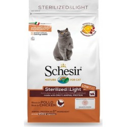 Schesir- Croquette Pour Chat Sterilisé Light Poulet 10Kg