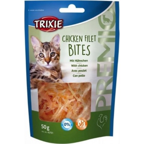 TRIXIE Friandises Premio Chicken Filet Bites Pour Chat 50g