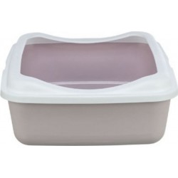 TRIXIE Bac À Litière Pour Chats Trixie Classic Blanc Lila Plastique 37 × 15 × 48 Cm