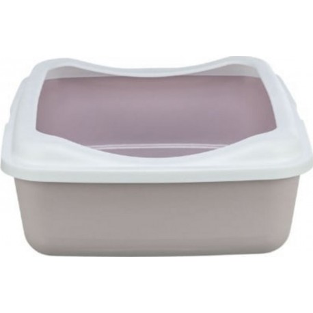 TRIXIE Bac À Litière Pour Chats Trixie Classic Blanc Lila Plastique 37 × 15 × 48 Cm