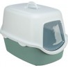 TRIXIE Trixie 402710 Bac À Litière Pour Chiens Et Chats Chat Toilettes Couvertes Pour Animaux De Compagnie Vert, Blanc