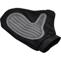 PARIS PRIX Gant De Brossage Pour Chien & Chat 1 Face 24cm Noir