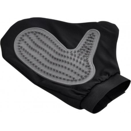 PARIS PRIX Gant De Brossage Pour Chien & Chat 1 Face 24cm Noir
