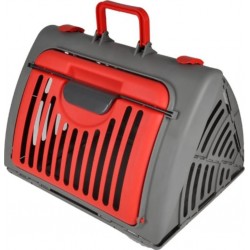 PARIS PRIX Caisse De Transport Pour Chat pliable 46cm Rouge