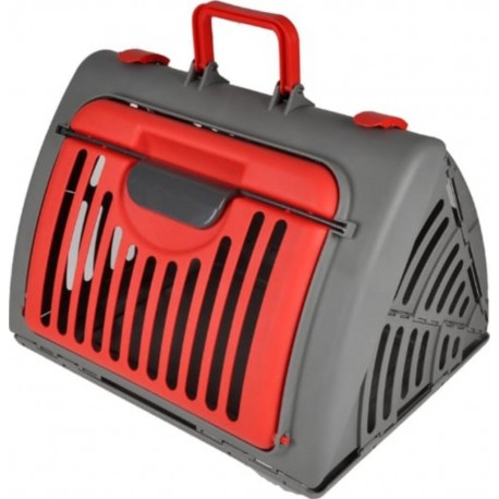 PARIS PRIX Caisse De Transport Pour Chat pliable 46cm Rouge