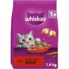 WHISKAS Croquettes pour Chat Adulte Bœuf