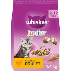 WHISKAS Croquettes pour chaton Poulet