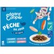 EDGARD COOPER Pâtée pour Chat Adulte en Sauce Saumon Cabillaud Thon Truite Pêche du Jour