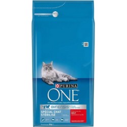 PURINA ONE Croquettes Purina One Spécial Chat Adulte Stérilisé Bœuf Et Blé 9,75Kg