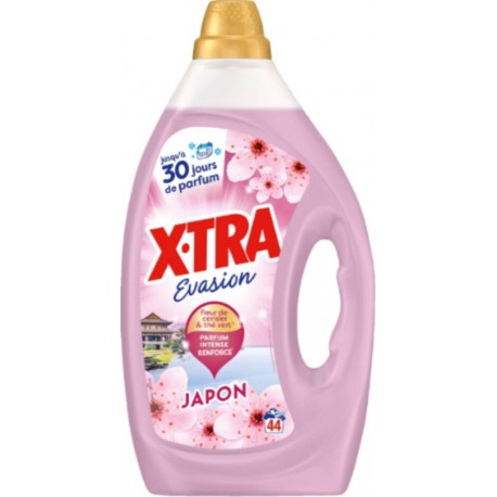 X-TRA Lessive Liquide Fleur de Cerisier & Thé Vert Evasion Japon