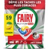 FAIRY Tablettes Lave-Vaisselle Platinum Plus All In One Technologie tout en 1 Citron