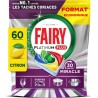 FAIRY Capsules lave-vaisselle Tout en 1 Platinum Plus 30 Minutes Miracle Citron Anti-terne