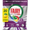 FAIRY Capsules lave-vaisselle Tout en 1 Platinum Plus 30 Minutes Miracle Citron