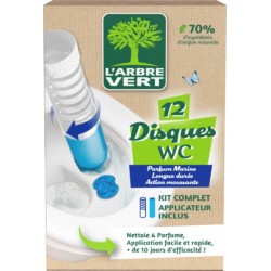 L'ARBRE VERT Disques WC Parfum Marine Kit Complet