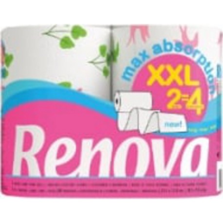RENOVA 12 Essuie Tout Decore Maxi Absorption Xxl Spring 2 Rlx Renova
