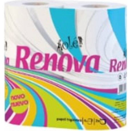 RENOVA 16 Papier Wc 4 Rouleaux Blanc 2plis Renovagreen Renova