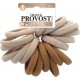 FRANCK PROVOST Elastiques à Cheveux Multicouleurs Beige et Marron