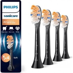 PHILIPS Lot De 4 Tetes De Brosse Philips Hx9094/88 A3 Black