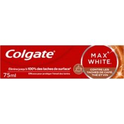 COLGATE Dentifrice Max White Contre le Tâches de Café, Thé et Vin