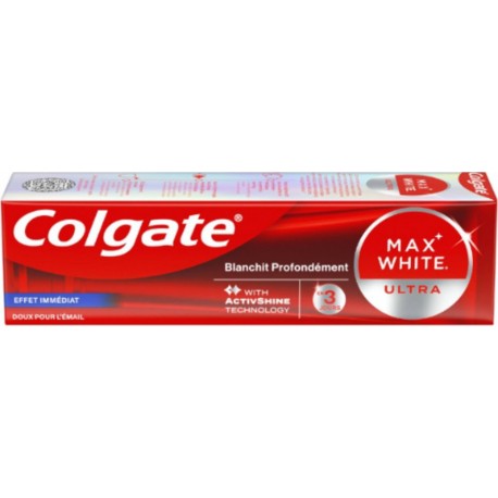 COLGATE Dentifrice Blancheur Effet Immédiat Max White Ultra 75ml