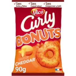 CURLY Chips Donuts Saveur Cheddar